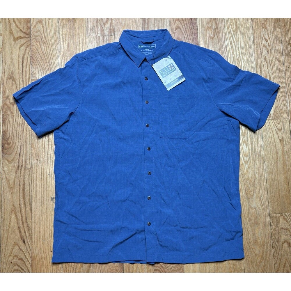 5.11 Tactical Covert Casual Shirt 71199 Mens Large SS Concealed Carry Blue NWT